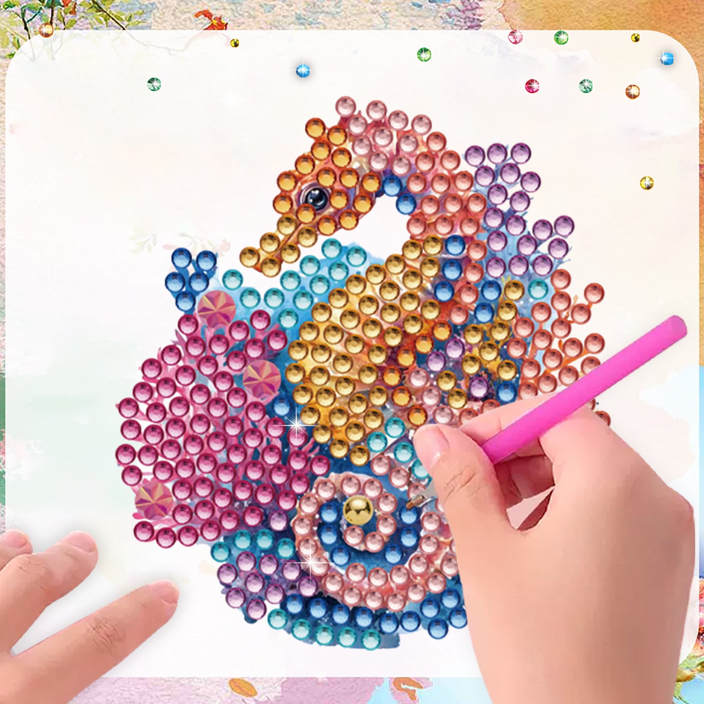 15pcs Animal 2D Acrylic DIY Diamond Art Fridge Magnet Kit for Home Car Decor