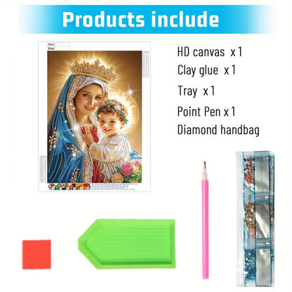 Madonna And Child - Special Shaped Drill Diamond Painting 30*40CM