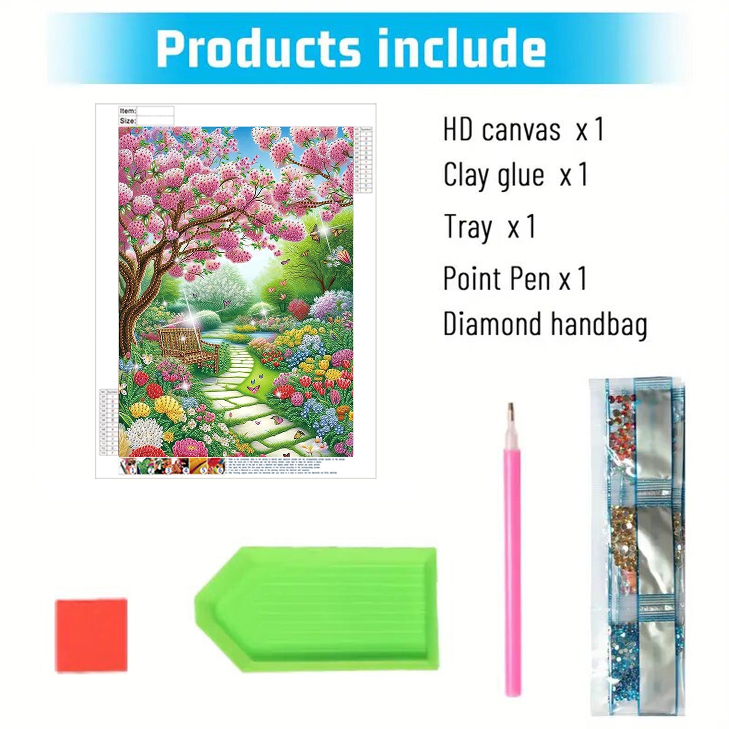 Flower Path - Special Shaped Drill Diamond Painting 30*40CM
