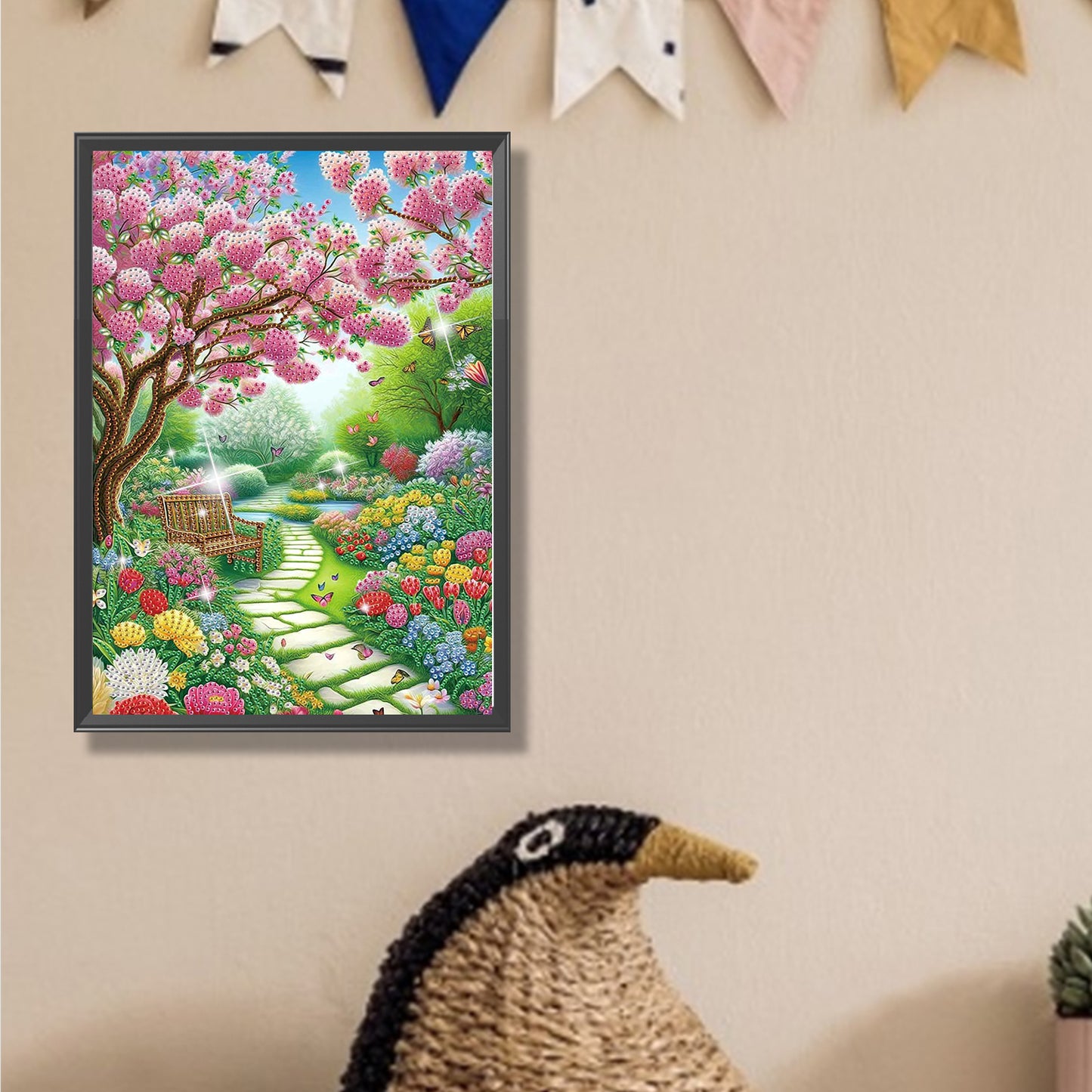 Flower Path - Special Shaped Drill Diamond Painting 30*40CM