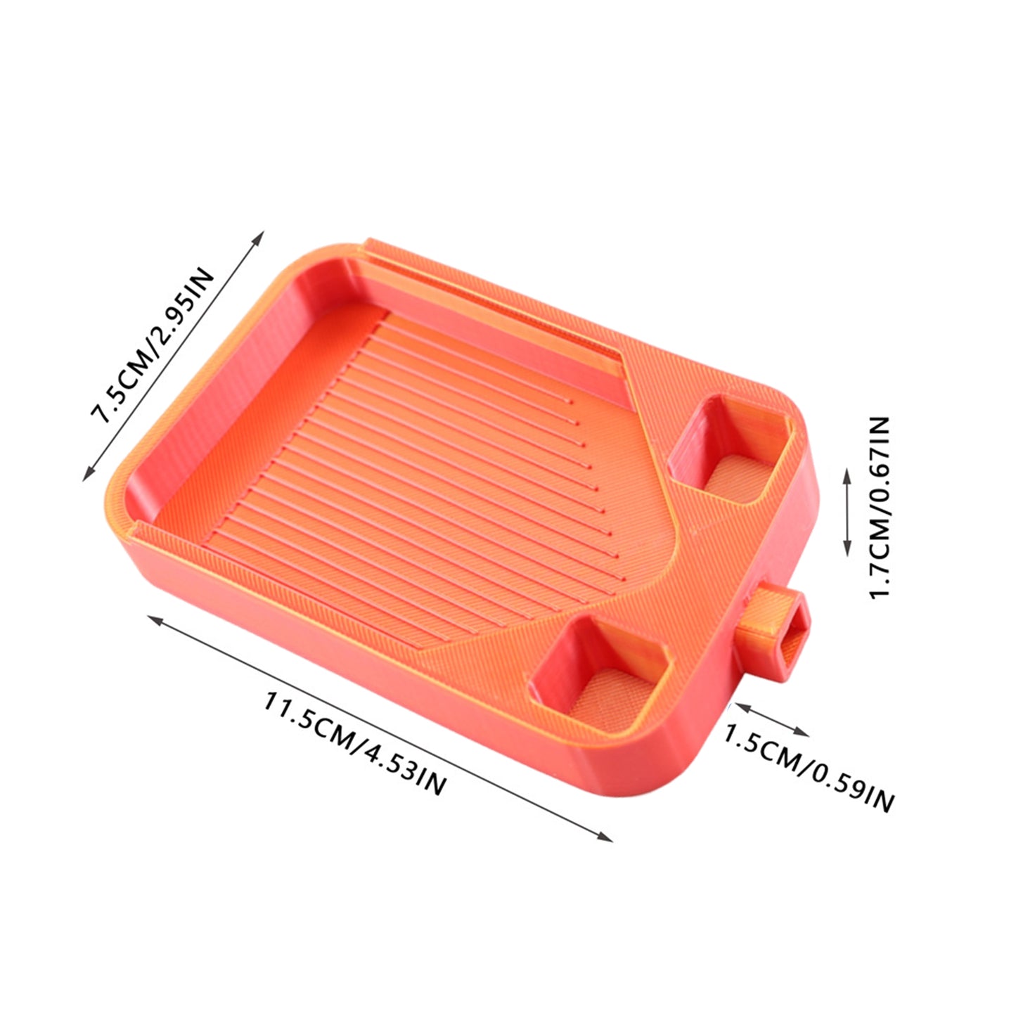 Diamond Painting Storage Container Tray with Stopper Lid for Craft (Gold Red)