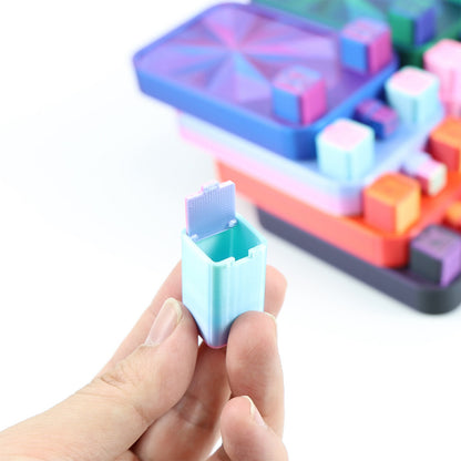 Diamond Painting Storage Container Tray with Stopper Lid for DIY Crafts (Blue)