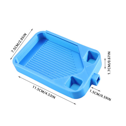 Diamond Painting Storage Container Tray with Stopper Lid for DIY Crafts (Blue)