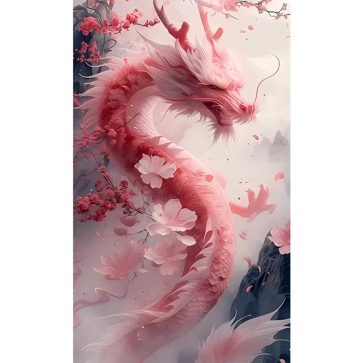 Dragon - Full Round Drill Diamond Painting 30*50CM