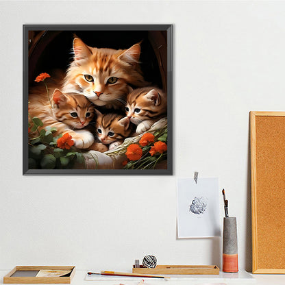 Kitty - Full Round Drill Diamond Painting 40*40CM