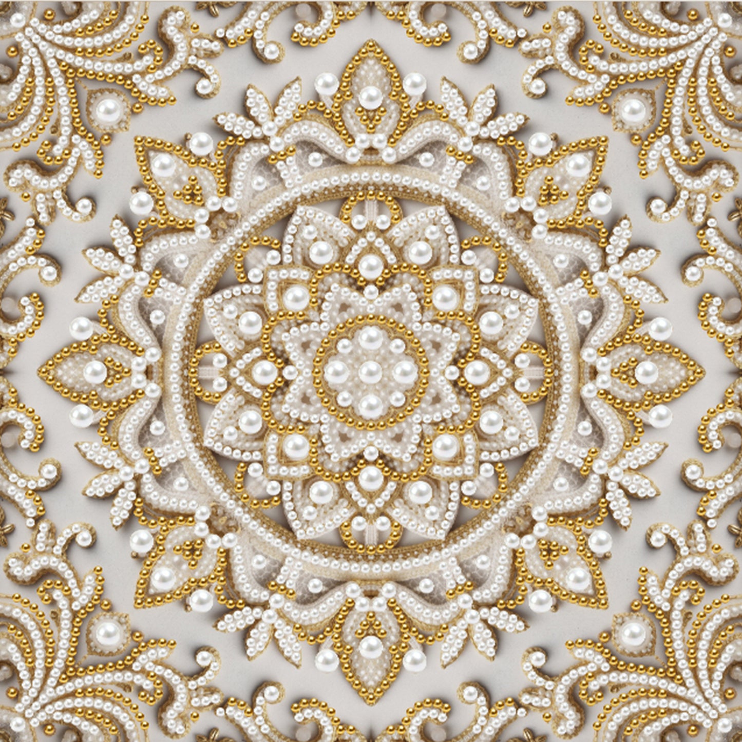 Mandala - DIY Pearl Gem Art Diamond Painting Kits With Framefor Home Decor -25x25cm