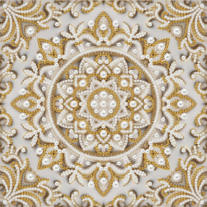 Mandala - DIY Pearl Gem Art Diamond Painting Kits With Framefor Home Decor -25x25cm