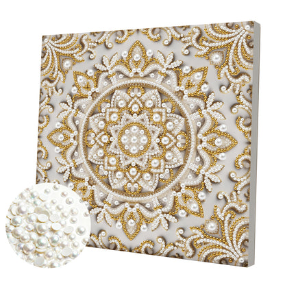 Mandala - DIY Pearl Gem Art Diamond Painting Kits With Framefor Home Decor -25x25cm