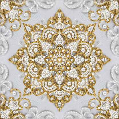 Mandala - DIY Pearl Gem Art Diamond Painting Kits With Framefor Home Decor -25x25cm