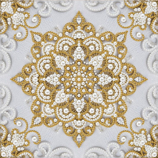 Mandala - DIY Pearl Gem Art Diamond Painting Kits With Framefor Home Decor -25x25cm