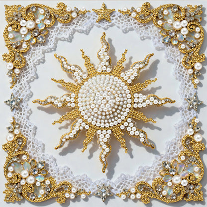 Shimmering Pearls - DIY Pearl Gem Art Diamond Painting Kits With Framefor Home Decor -25x25cm