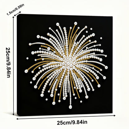 Fireworks - DIY Pearl Gem Art Diamond Painting Kits With Framefor Home Decor -25x25cm