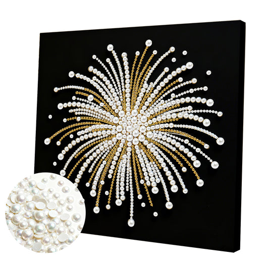 Fireworks - DIY Pearl Gem Art Diamond Painting Kits With Framefor Home Decor -25x25cm