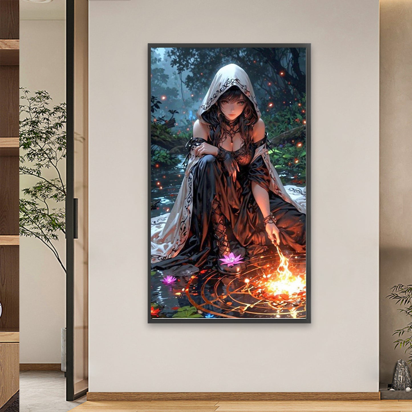Fantasy Warrior Woman - Full Square Drill Diamond Painting 40*70CM