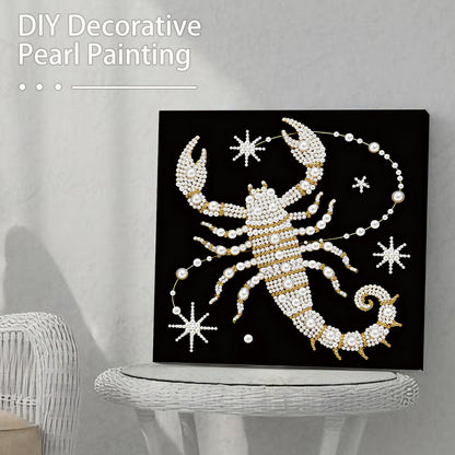 Scorpion - DIY Pearl Gem Art Diamond Painting Kits With Framefor Home Decor -25x25cm