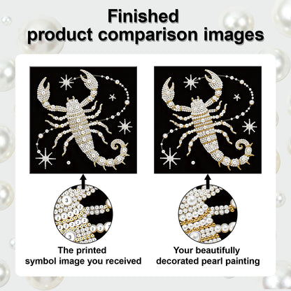Scorpion - DIY Pearl Gem Art Diamond Painting Kits With Framefor Home Decor -25x25cm