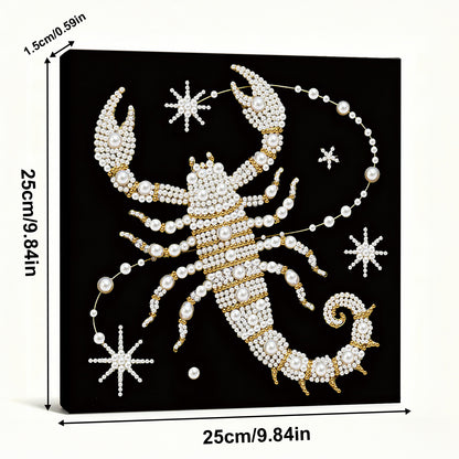 Scorpion - DIY Pearl Gem Art Diamond Painting Kits With Framefor Home Decor -25x25cm