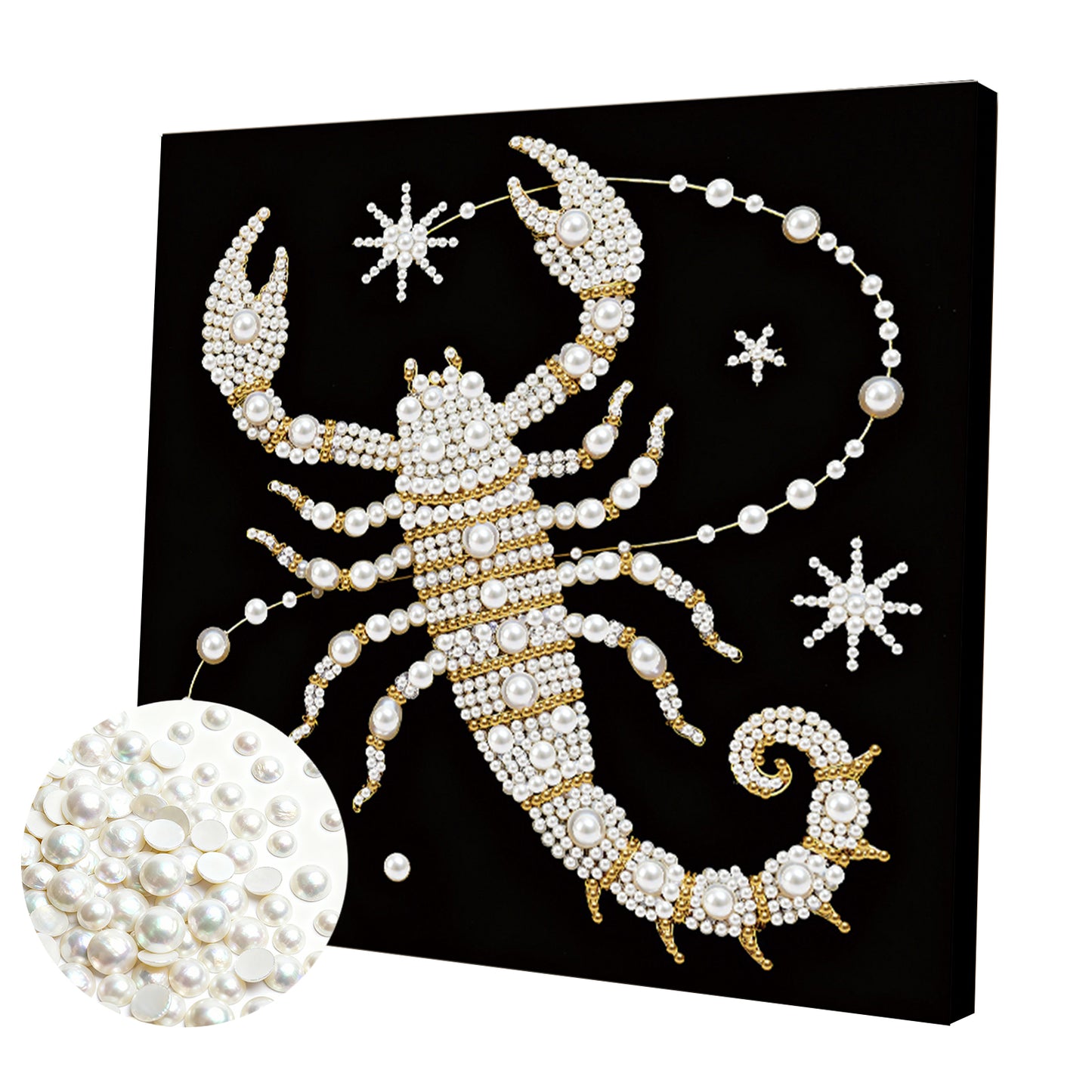 Scorpion - DIY Pearl Gem Art Diamond Painting Kits With Framefor Home Decor -25x25cm