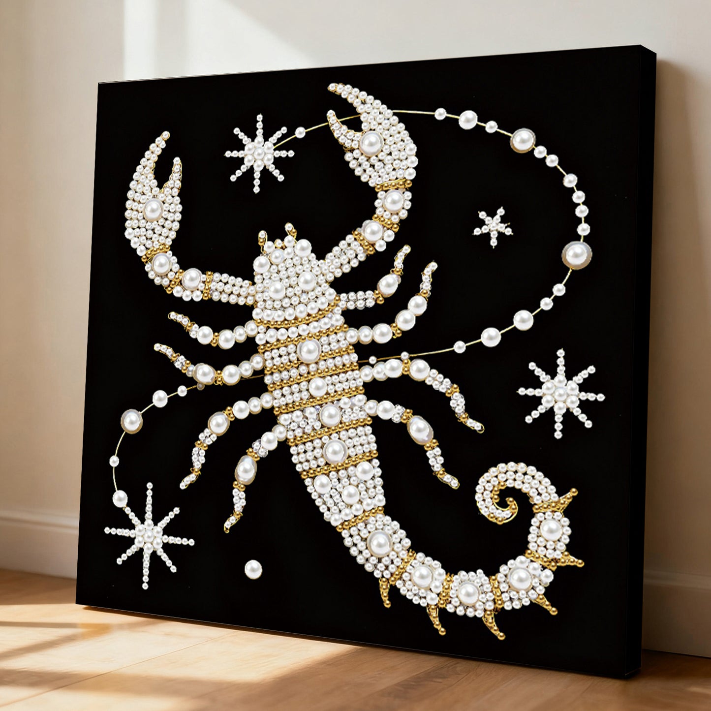 Scorpion - DIY Pearl Gem Art Diamond Painting Kits With Framefor Home Decor -25x25cm