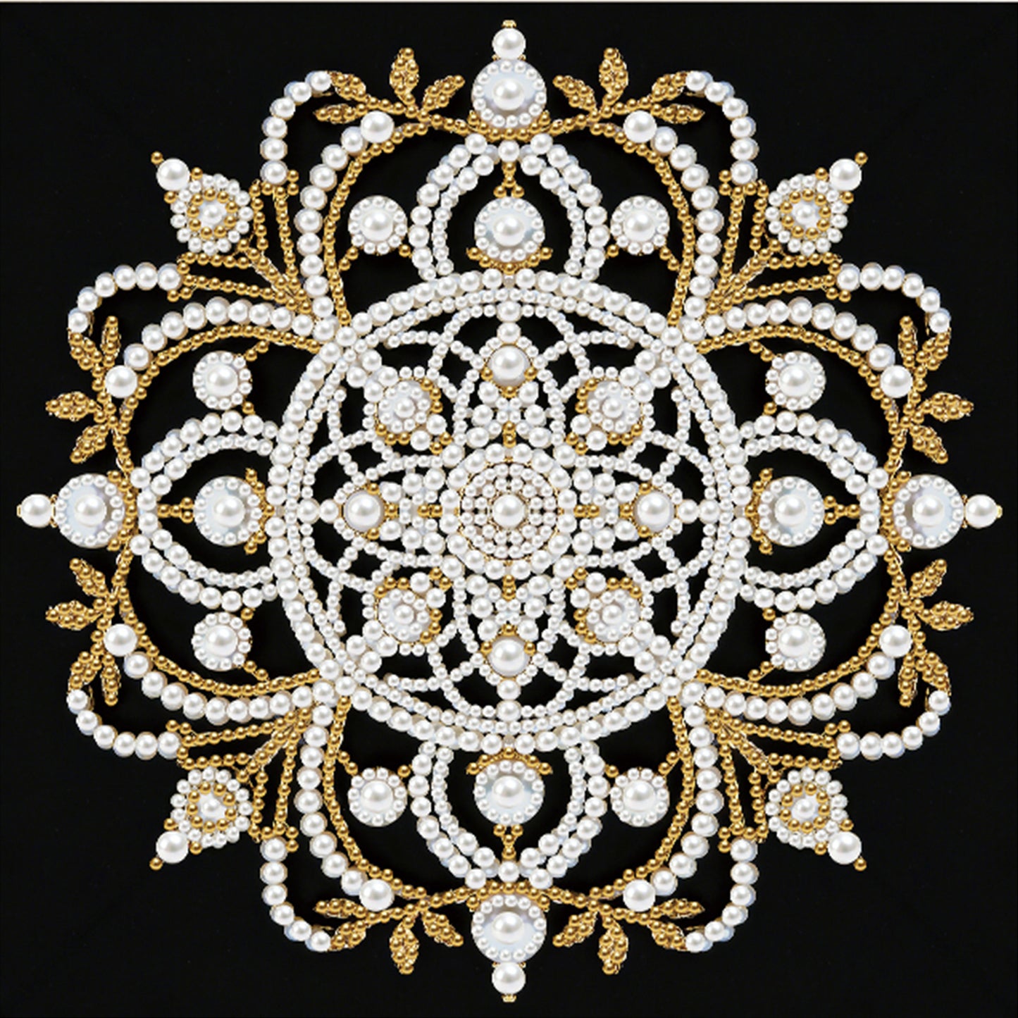 Mandala - DIY Pearl Gem Art Diamond Painting Kits With Framefor Home Decor -25x25cm