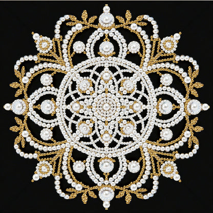 Mandala - DIY Pearl Gem Art Diamond Painting Kits With Framefor Home Decor -25x25cm