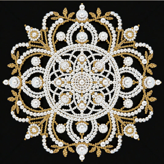 Mandala - DIY Pearl Gem Art Diamond Painting Kits With Framefor Home Decor -25x25cm