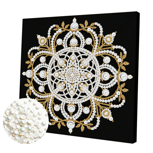 Mandala - DIY Pearl Gem Art Diamond Painting Kits With Framefor Home Decor -25x25cm