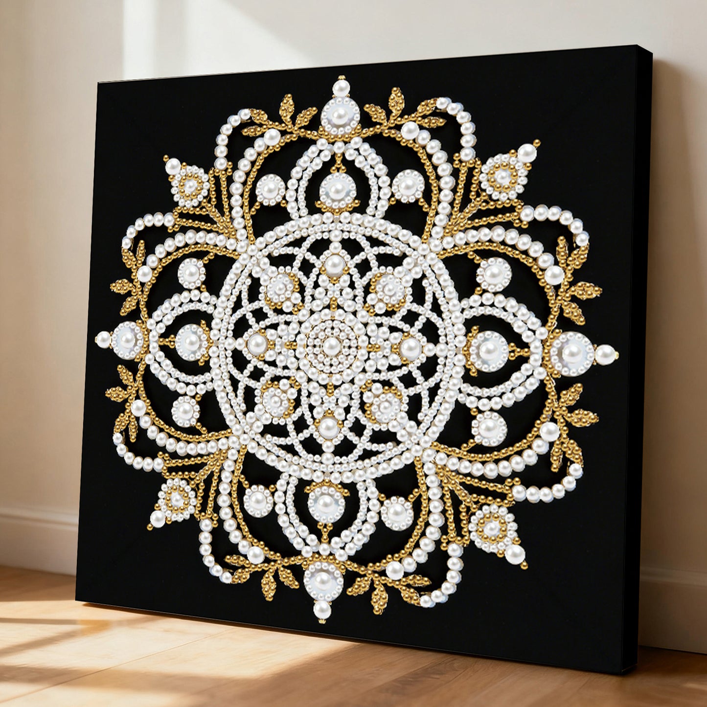 Mandala - DIY Pearl Gem Art Diamond Painting Kits With Framefor Home Decor -25x25cm