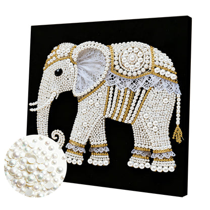Elephants - DIY Pearl Gem Art Diamond Painting Kits With Framefor Home Decor -25x25cm