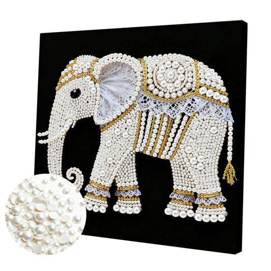 Elephants - DIY Pearl Gem Art Diamond Painting Kits With Framefor Home Decor -25x25cm