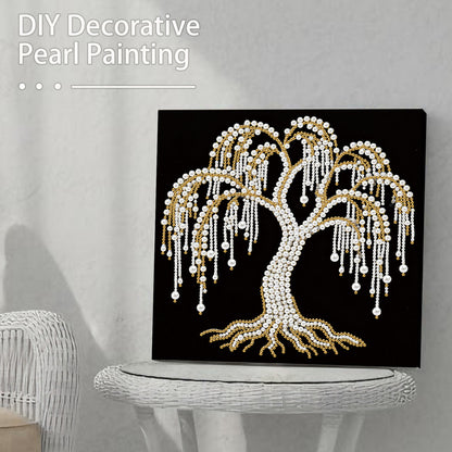 Tree Of Life - DIY Pearl Gem Art Diamond Painting Kits With Framefor Home Decor -25x25cm