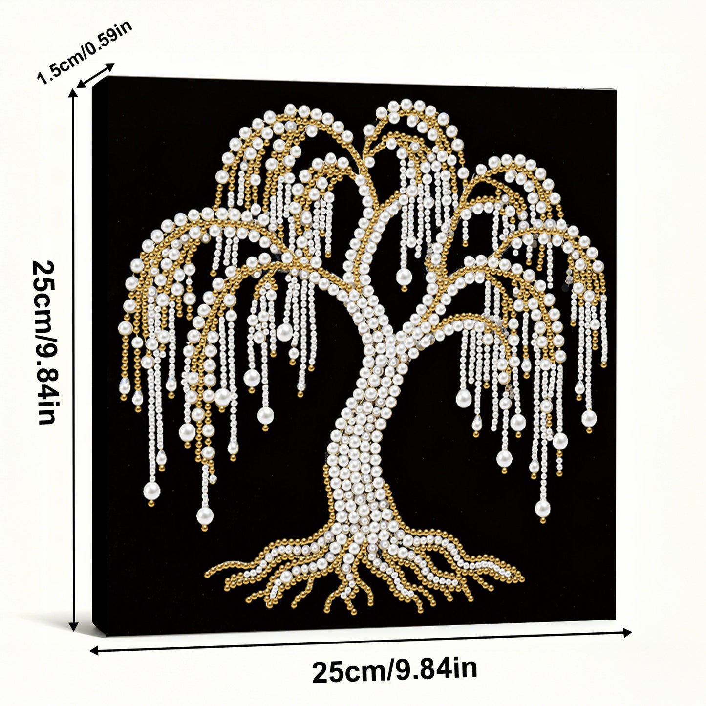 Tree Of Life - DIY Pearl Gem Art Diamond Painting Kits With Framefor Home Decor -25x25cm