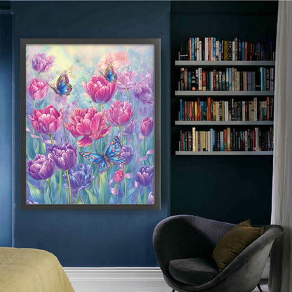 Tulip - 11CT Stamped Cross Stitch 52*65CM(Mona Lisa Brand)