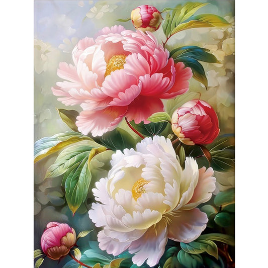 Peony - 11CT Stamped Cross Stitch 50*65CM(Mona Lisa Brand)