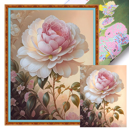Camellia - 11CT Stamped Cross Stitch 55*70CM(Mona Lisa Brand)