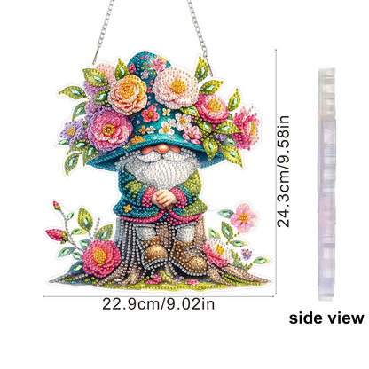 Flower 2D Flat DIY Acrylic Diamond Art Paintings Pendant for Home Wall Decor