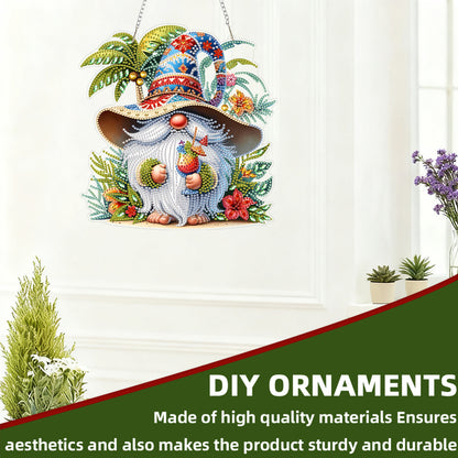 Summer 2D Flat DIY Acrylic Diamond Art Paintings Pendant for Home Wall Decor