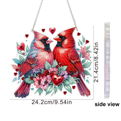 Heart 2D Flat DIY Acrylic Diamond Art Paintings Pendant for Home Wall Decor