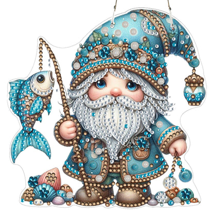 4pcs Goblin DIY 2D Flat Acrylic Diamond Painting Pendant Kit for Home Decor