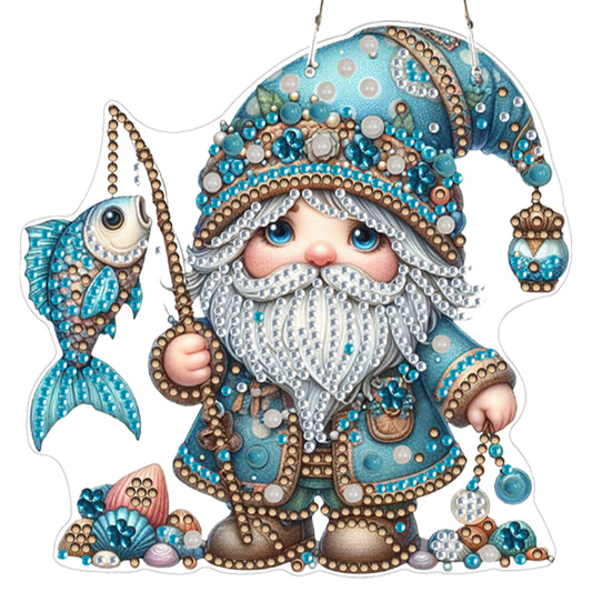 4pcs Goblin DIY 2D Flat Acrylic Diamond Painting Pendant Kit for Home Decor