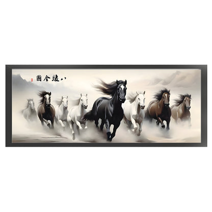 Horse - 11CT Stamped Cross Stitch 150*60CM(Mona Lisa Brand)