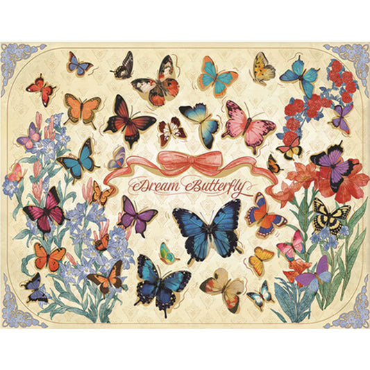 Butterfly - 11CT Stamped Cross Stitch 70*58CM(Mona Lisa Brand)