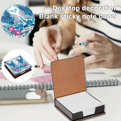 Animal Angels Wooden DIY 5D Diamond Painting Note Box 640 Notepads Office Home