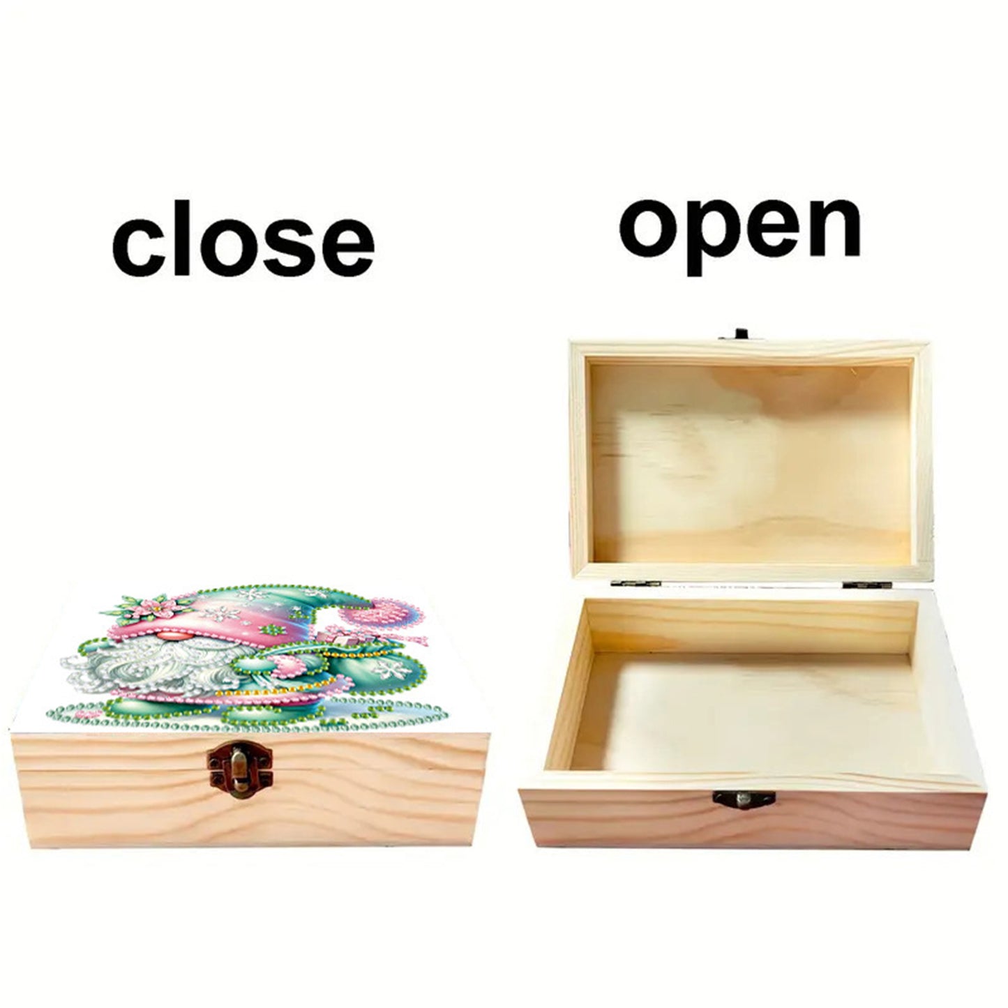 Goblin DIY Wooden 5D Diamond Art Diamond Art Storage Box for Adult Desktop Decor