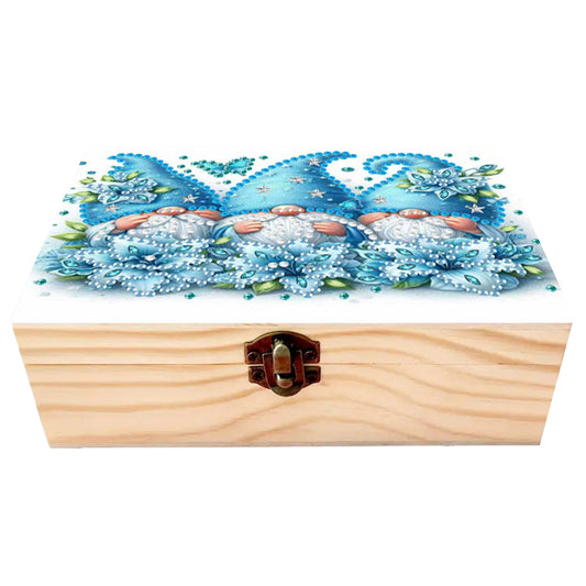 Goblin Flowers DIY Wooden 5D Diamond Art Diamond Art Storage Box for Adults Gift