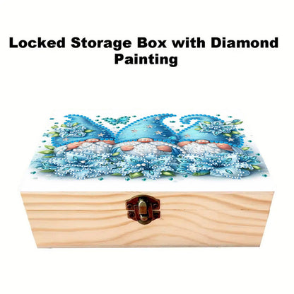 Goblin Flowers DIY Wooden 5D Diamond Art Diamond Art Storage Box for Adults Gift