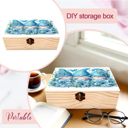 Goblin Flowers DIY Wooden 5D Diamond Art Diamond Art Storage Box for Adults Gift