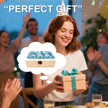 Goblin Flowers DIY Wooden 5D Diamond Art Diamond Art Storage Box for Adults Gift