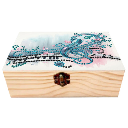 Musical Instrument DIY Wooden 5D Diamond Art Diamond Art Storage Box for Adults