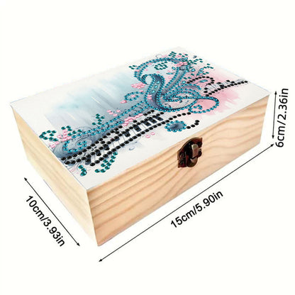 Musical Instrument DIY Wooden 5D Diamond Art Diamond Art Storage Box for Adults